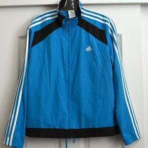 VINTAGE 2006 ADIDAS TRACK JACKET WOMEN'S LARGE,THREE STRIPE TURQUOISE